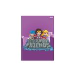 Caderno Brochura Capa Dura 1/4  80 Folhas 140 x 200 mm Super Friends - São Domingos 