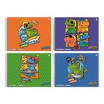 Caderno Cartografia Brochura Saurus Tamanho Universitário 20 x 27,5 cm 60 Folhas - São Domingos
