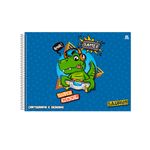 Caderno Cartografia Brochura Saurus Tamanho Universitário 20 x 27,5 cm 60 Folhas - São Domingos