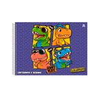 Caderno Cartografia Brochura Saurus Tamanho Universitário 20 x 27,5 cm 60 Folhas - São Domingos