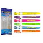 Kit 6 Canetas Marca Texto Slim Neon MP610 - Masterprint