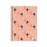 Caderno Univeristário Espiral D+ Colorido 16 Matérias 320 Folhas Pautadas 20 x 27,5 cm Feminino - Tilibra 