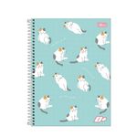 Caderno Univeristário Espiral D+ Colorido 16 Matérias 320 Folhas Pautadas 20 x 27,5 cm Feminino - Tilibra 