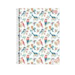 Caderno Univeristário Espiral D+ Colorido 16 Matérias 320 Folhas Pautadas 20 x 27,5 cm Feminino - Tilibra 