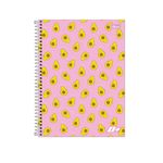 Caderno Univeristário Espiral D+ Colorido 16 Matérias 320 Folhas Pautadas 20 x 27,5 cm Feminino - Tilibra 