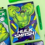 Caderno Universitário Brochura Capa Dura Hulk 20 x 27,5 cm 80 Folhas - Tilibra