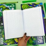 Caderno Universitário Brochura Capa Dura Hulk 20 x 27,5 cm 80 Folhas - Tilibra