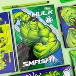 Caderno Universitário Brochura Capa Dura Hulk 20 x 27,5 cm 80 Folhas - Tilibra