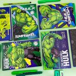 Caderno Universitário Brochura Capa Dura Hulk 20 x 27,5 cm 80 Folhas - Tilibra