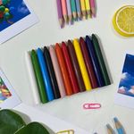 Giz de Cera Jumbo 12 Cores - Faber Castell