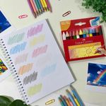 Giz de Cera Jumbo 12 Cores - Faber Castell