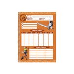 Caderno Universitário Espiral Capa Dura 80 Folhas 200 x 275 mm Naruto Shippuden - Animativa