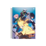 Caderno Universitário Espiral Capa Dura 80 Folhas 200 x 275 mm Naruto Shippuden - Animativa