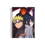 Caderno Universitário Espiral Capa Dura 80 Folhas 200 x 275 mm Naruto Shippuden - Animativa
