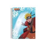 Caderno Universitário Espiral Capa Dura 80 Folhas 200 x 275 mm Naruto Shippuden - Animativa