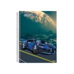 Caderno Universitário Espiral Capa Dura 15 Matérias 240 Folhas 200 x 275 mm Silver Tuning - São Domingos