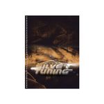 Caderno Universitário Espiral Capa Dura 10 Matérias 160 Folhas 200 x 275 mm Silver Tuning - Animativa