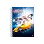 Caderno Universitário Espiral Capa Dura  80 Folhas 200 x 275 mm Silver Tuning - Animativa