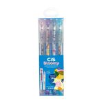 Canetas Esferográficas Bloomy 0.7mm com 4 Cores - CiS