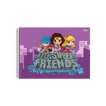 Caderno de Cartografia e Desenho Capa Dura 275 x 200 mm 60 Folhas DC Super Friends - São Domingos