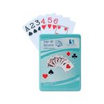 Kit 2 Baralhos 100% Plástico 108 Cartas Com Lata De Metal - Importado