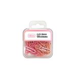 Clips Colorido Rosa Pastel com 120 Unidades - Tilibra