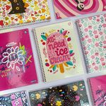 Caderno Kbom 1/4 Feminino com 96 Folhas - Animativa