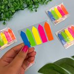 Flags Marcadores com 5 Setas Sticky Notes 20 folhas Tons Neon -  Importado