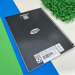 Caderno Universitário 1 Matéria Capa Preta 70 Folhas Kbom Black 20 x 27,5 cm - Animativa