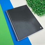 Caderno Universitário 10 Matérias Capa Preta 140 Folhas Kbom Black 20 x 27,5 cm - Animativa