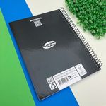 Caderno Universitário 10 Matérias Capa Preta 140 Folhas Kbom Black 20 x 27,5 cm - Animativa