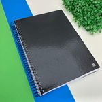 Caderno Universitário 15 Matérias Capa Preta 210 Folhas Kbom Black 20 x 27,5 cm - Animativa