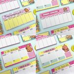 (BRINDE) Planner  de Mesa Capivara 10,3 x 21 cm 80 Folhas Sortido - Importado