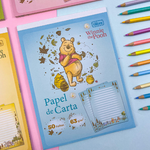 Bloco de Carta Pooh 50 Folhas Pautado 63g/m² 17,7 cm x 24,0 cm - Tilibra