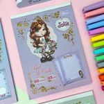 Bloco de Carta Jolie 50 Folhas Pautado 63g/m² 17,7 cm x 24,0 cm - Tilibra