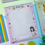 Bloco de Carta Jolie 50 Folhas Pautado 63g/m² 17,7 cm x 24,0 cm - Tilibra