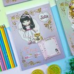 Bloco de Carta Jolie 50 Folhas Pautado 63g/m² 17,7 cm x 24,0 cm - Tilibra