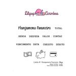 Cartela de Carimbos M - 