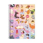 Caderno Universitário Pets Hug Me 20 x 27,5 cm 20 Matérias 320 Folhas - Tilibra