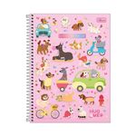 Caderno Universitário Pets Hug Me 20 x 27,5 cm 20 Matérias 320 Folhas - Tilibra