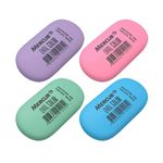 Borracha Oval Color (Azul, Lilás, Rosa e Verde) - Mercur