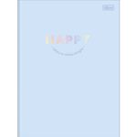 Caderno Brochura Capa Dura Universitário Happy 20 x 27,5 cm 80 Folhas - Tilibra