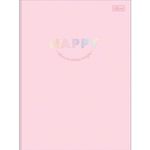 Caderno Brochura Capa Dura Universitário Happy 20 x 27,5 cm 80 Folhas - Tilibra