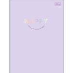 Caderno Brochura Capa Dura Universitário Happy 20 x 27,5 cm 80 Folhas - Tilibra