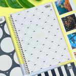 Caderno Espiral Capa Dura Universitário 1 Matéria West Village 20 x 27,5 cm 80 Folhas - Tilibra