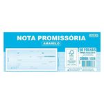Bloco Nota Promissória Amarela MINI 50 Folhas 14,5 x 6,5 cm - Animativa
