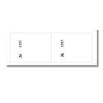 Bloco Controle Numerado 2 Corpos COM Serrilhado 100 Folhas 14 x 5 cm | Sorteios e Organização - Animativa