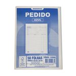 Bloco de Pedido 50 Folhas Azul Destacável 10,3 x 14,2 cm  - Animativa