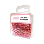 Clips Colorido Rosa Pastel com 120 Unidades - Tilibra