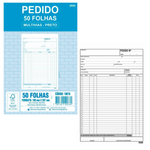 Bloco de Pedido Grande/Oficio 1 Via Multivias 50 Folhas Preto 19,9 x 29,7 cm  - Animativa